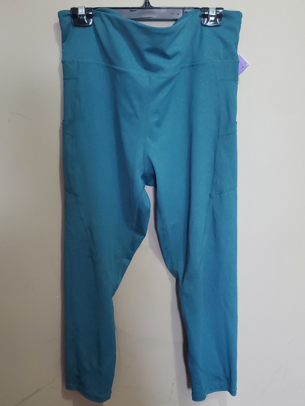 Zyia Teal Active Leggings - Comfortable Stretch Bottoms Size 20